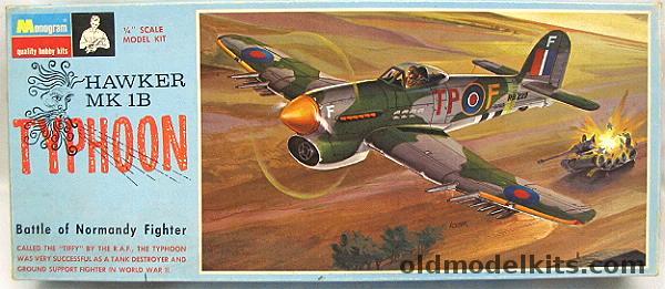 Monogram 1/48 Hawker Mk 1B Typhoon, PA213-150 plastic model kit